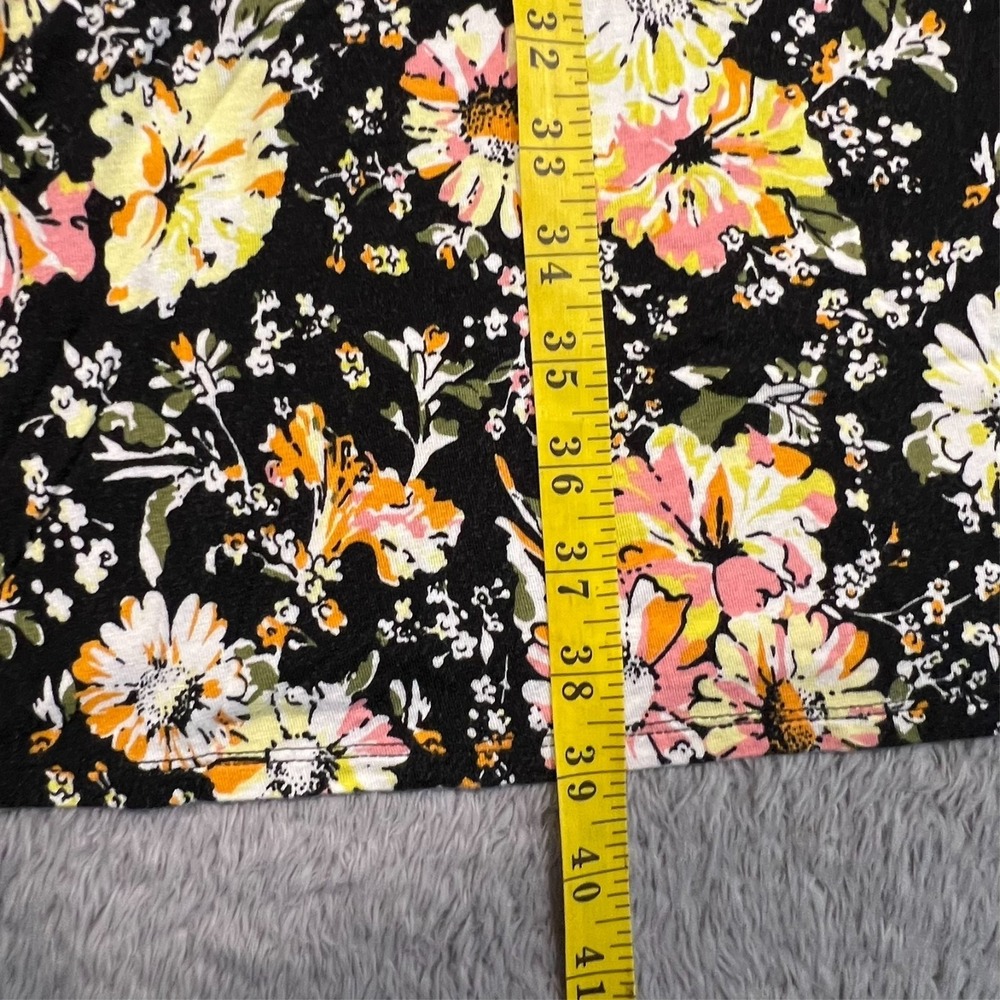 Lane Bryant Fit Flare Dress Womens 10 12 Floral Midi Pockets Rayon Cottagecore - Picture 9 of 16